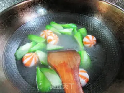 Make Krabpaste melon soup step 7