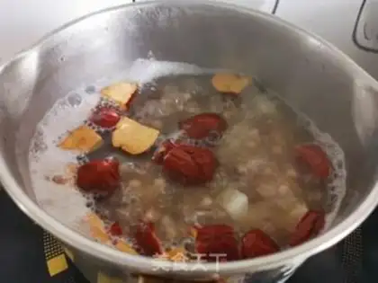 Make Porridge of the rice porridge step 3