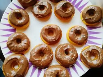 Make Chocolate doughnuts step 9