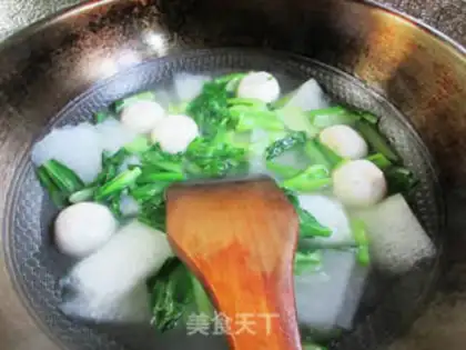Make Fish omelet chord soup step 6