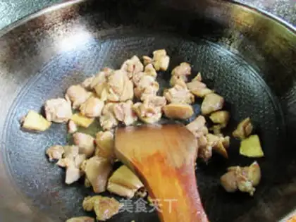 Make Chicken leg, fried beans step 9
