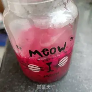Make Flaming Dragon Jell-O, little circle bumping on milk step 8