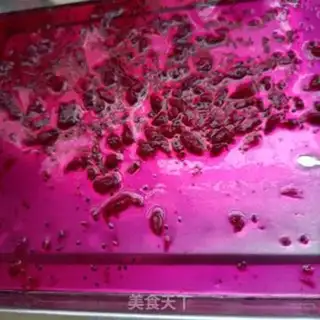 Make Flaming Dragon Jell-O, little circle bumping on milk step 15