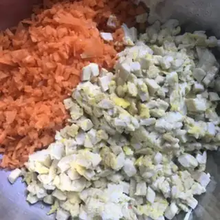 Make Tofu carrot bag step 4