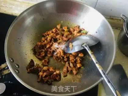 Make Chicken mushroom noodles step 5