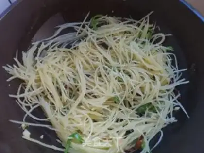 Make Spicy potatoes step 7