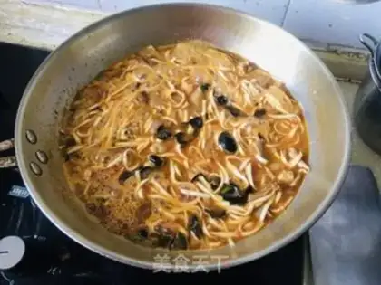 Make Chicken mushroom noodles step 10