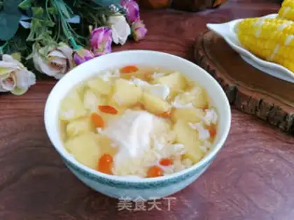Make Wine and apple egg soup step 5
