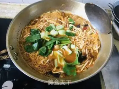 Make Chicken mushroom noodles step 11