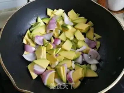 Make Onion fried pumpkins step 1