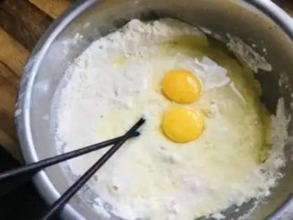 Make Pumpkin pancakes step 1