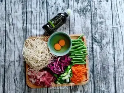 Make Seven-colored noodles step 0