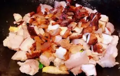 Make Frozen eggs and meat rice step 7