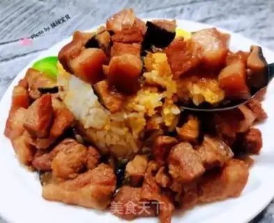 Make Frozen eggs and meat rice step 17