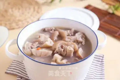 Make Liang, pig hoof soup step 6