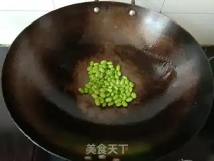 Make Corn fried beans step 1