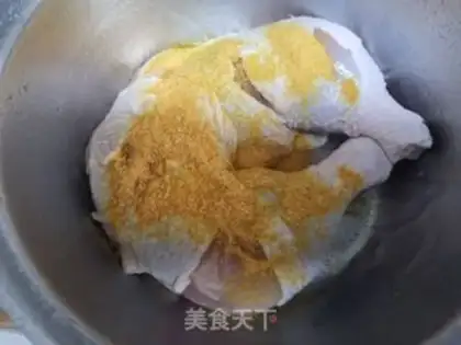 Make Salt chicken leg step 3