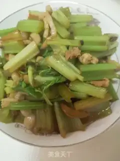 Make Celery fried meat step 9