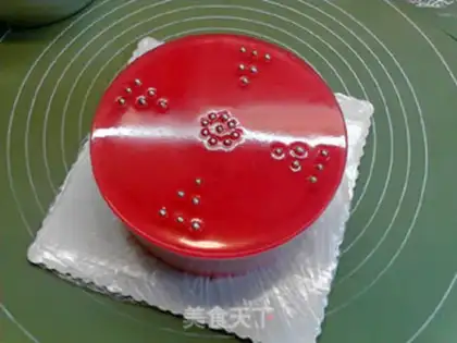 Make Mirror cranberry mousse cake step 21