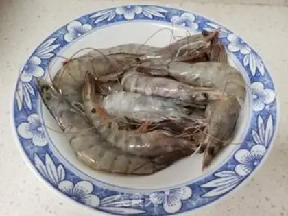 Make Steam shrimp step 1