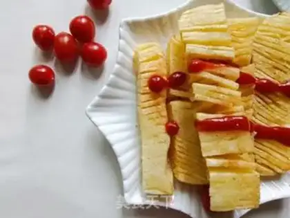 Make Cream Potato Tower step 12