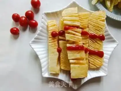 Make Cream Potato Tower step 13