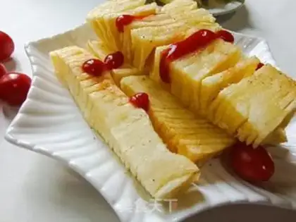 Make Cream Potato Tower step 15
