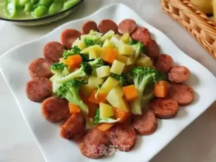 Make Roasted sausage salad step 14