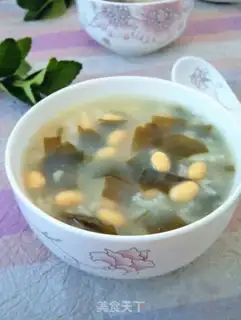 Make Seaweed bean congee step 8