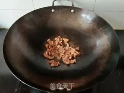 Make Pumpkin fried meat step 4