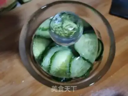 Make One night cucumber step 2