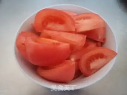 Make Tomato tofu step 1
