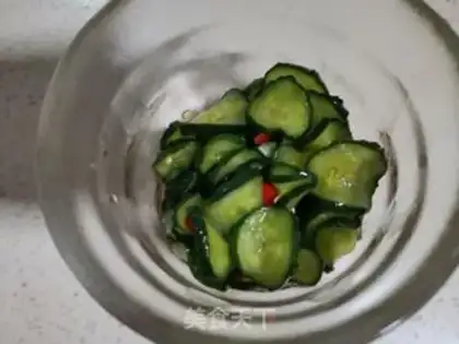 Make One night cucumber step 7