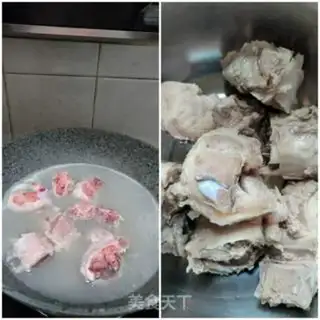 Make Pork-bone hoof soup step 1