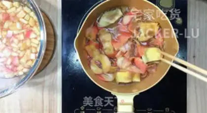 Make Homemade peach sauce step 4