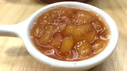 Make Homemade peach sauce step 10