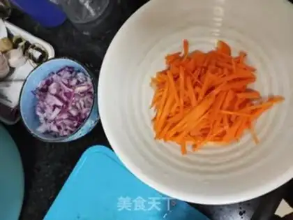 Make Carrot onion pancakes step 0