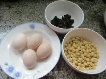 Make Blackwood, yellow beans, eggs step 0
