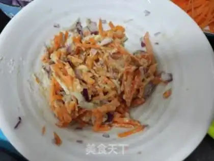 Make Carrot onion pancakes step 3