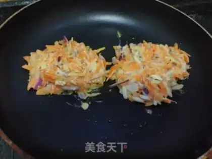 Make Carrot onion pancakes step 5