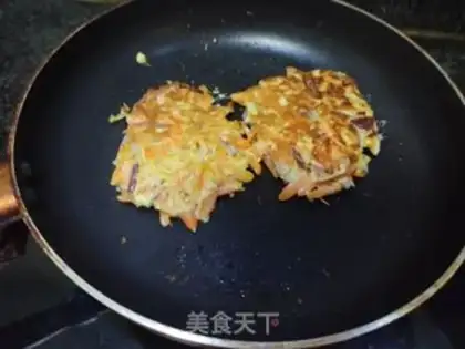 Make Carrot onion pancakes step 6