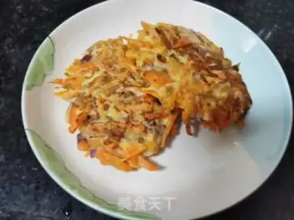 Make Carrot onion pancakes step 7