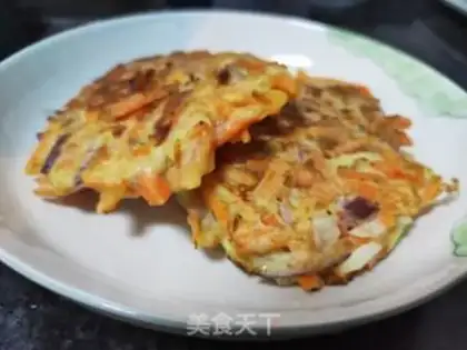 Make Carrot onion pancakes step 8
