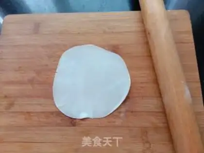Make Egg fan spring rolls step 8