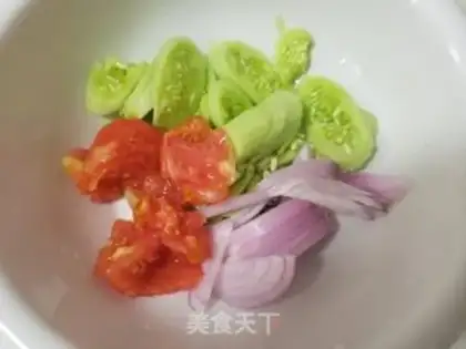 Make Cucumber tomato onions step 3