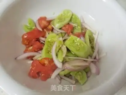 Make Cucumber tomato onions step 5