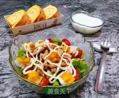 Make Chicken chest vegetable salad step 11