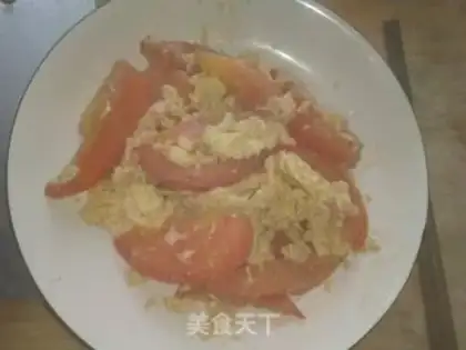 Make Tomato fried eggs step 5