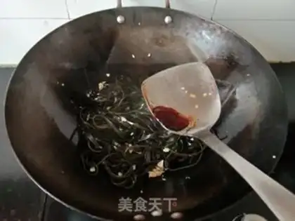 Make Garlic seaweed step 7