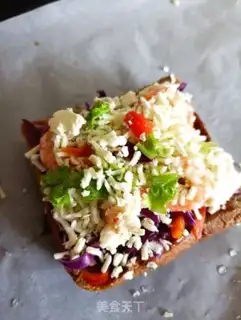 Make Shrimp toast pizza step 7